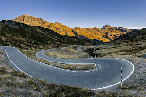 Schweiz, Kanton Graubünden, Schweizer Alpen, San Bernardino Pass, Passo del San Bernardino, lizenzfreies Stockfoto