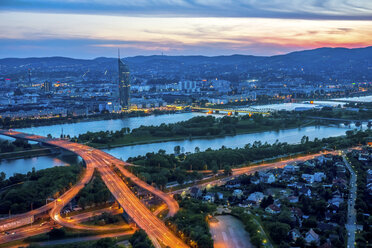 Austria, Vienna, Cityview at sunset - PUF00929