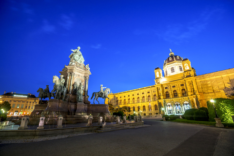 Österreich, Wien, Maria-Theresien-Platz, Museum für Kunstgeschichte und Naturhistorisches Museum, lizenzfreies Stockfoto