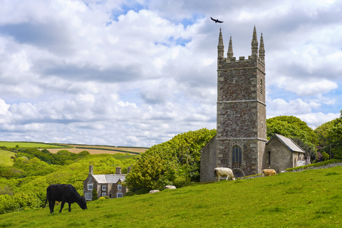 Great Britain, England, Cornwall, near Bude, Church of St Morwenna near Morwenstow stock photo