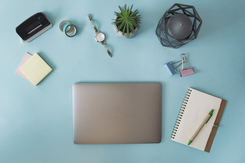 Business desk from above - MOMF00320