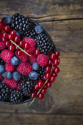 Wild berries in bowl - LVF06443
