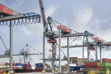 South Africa, Cape Town, Cargo ship in harbour - ZEF14859