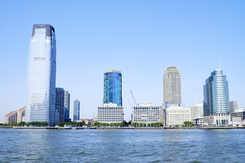 USA, New York, Hudson River, New Jersey, Hochhäuser, Stadtansicht, lizenzfreies Stockfoto