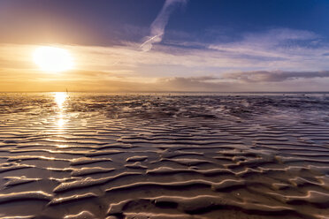 Großbritannien, Schottland, Solway Firth, Wattenmeer, Sonnenaufgang - SMAF00882