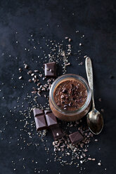 Dessert of chia seeds, chocolate and cacao nibs - CSF28604