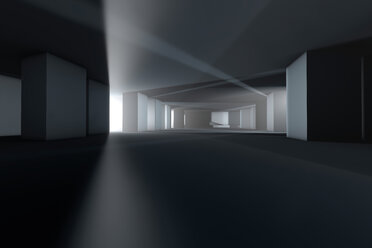 Architecture visualization of an empty building, 3D Rendering - SPCF00263