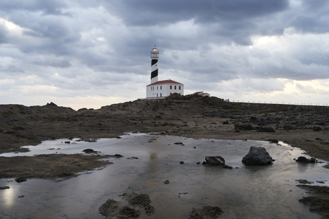 Spain, Balearic Islands, Menorca, Favaritx lighthouse in the morning stock photo