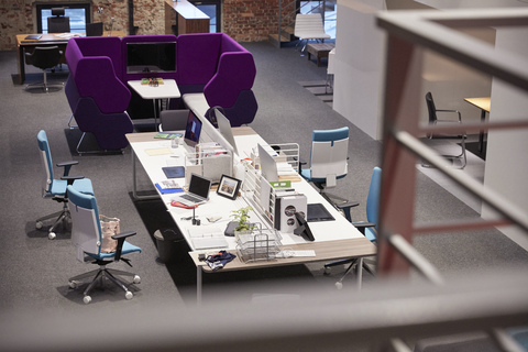 Interior of a modern style loft office stock photo