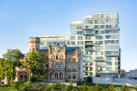 Litauen, Vilnius, unterschiedliche Architektur, lizenzfreies Stockfoto