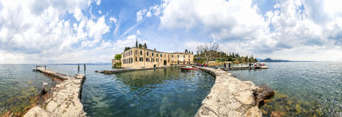 Italy, Lombardy, Lake Garda, Punta San Vigilio stock photo