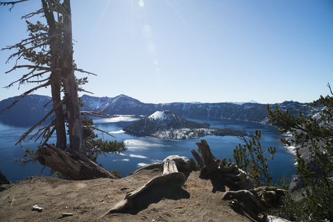 USA, Oregon, Klamath County, Crater Lake stock photo