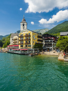 Österreich, Salzkammergut, Salzburger Land, Wolfgangsee, St. Wolfgang, Hotel Weisses Rössl - AM05581