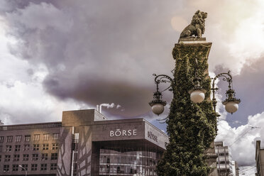 Schweiz, Zürich, Löwenstatue, SIX Swiss Exchange - JHEF00035