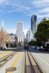 USA, California, San Francisco, San Francisco Cable Car - WV00875