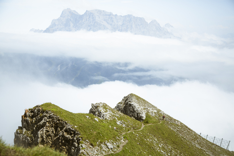 Österreich, Südtirol, Wanderweg, lizenzfreies Stockfoto