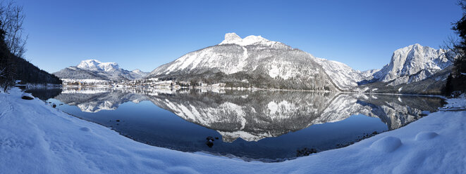 Österreich, Steiermark, Salzkammergut, Altaussee, Altausseer See, Loser, Trisselwand rechts - WWF03996