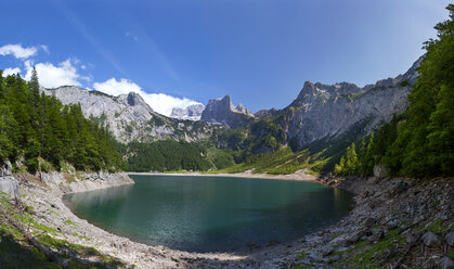 Österreich, Oberösterreich, Salzkammergut, Gosau, Hinterer Gosausee, Holzmeisteralm, Dachsteinmassiv - WWF04034