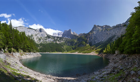 Austria, Upper Austria, Salzkammergut, Gosau, Hinterer Gosausee, Holzmeisteralm, Dachstein massif - WWF04034