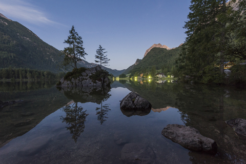 Deutschland, Bayern, Berchtesgadener Alpen, Hintersee, lizenzfreies Stockfoto