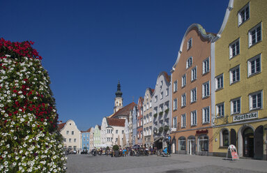 Österreich, Oberbayern, Schärding, Oberer Stadtplatz, Silberzeile, Bürgerhäuser - WWF04081