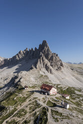 Italien, Sextner Dolomiten, Drei Zinnen, Naturpark Drei Zinnen, Rifugio Antonio Locatelli - RPS00090