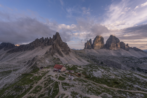 Italien, Sextner Dolomiten, Drei Zinnen, Naturpark Drei Zinnen, lizenzfreies Stockfoto