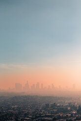 USA, California, Los Angeles, smog over Los Angeles - WVF00877