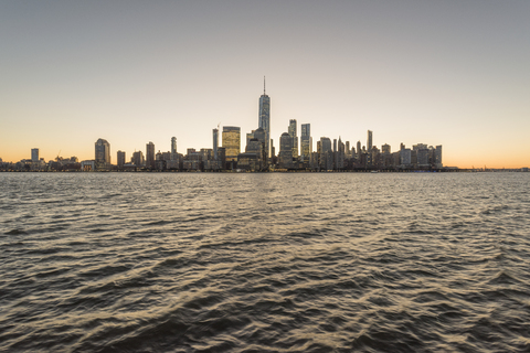 USA, New York City, Manhattan, New Jersey, cityscape stock photo