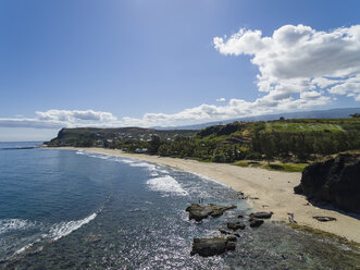 La Réunion, Westküste, Grand Fond, Strand Plage de Boucan Canot, Luftaufnahme - FOF09664