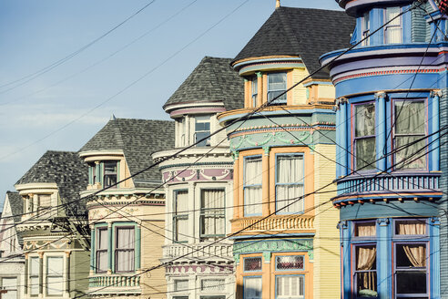 USA, California, San Francisco, row of houses - WVF00884