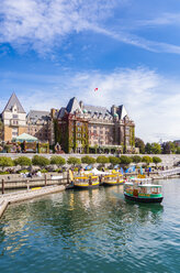 Kanada, British Columbia, Vancouver Island, Victoria, Hafen, Hafenfähren, Wassertaxis, Fairmont Empress Hotel - SMA00921