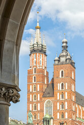 Poland, Krakow, Old Town, Main Square, St Mary Basilica - CSTF01583