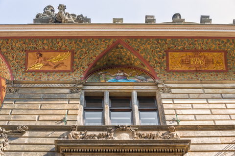 Czech Republic, Prague, theater and opera house stock photo