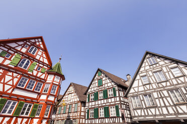 Germany, Baden-Wurttemberg, Black Forest, Schiltach, Half-timbered houses in the old town - WDF04248