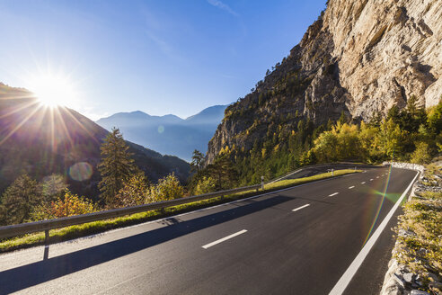 Switzerland, Valais, mountain road near Leukerbad - WDF04313