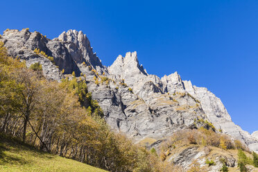 Schweiz, Wallis, Leukerbad, Bergmassiv Leeshoerner - WDF04317