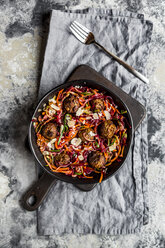 Gemüsebällchen mit Spaghetti aus Zoodles, Karotten und Roter Bete - SARF03472