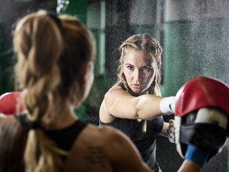 Two women having martial arts training - CVF00004