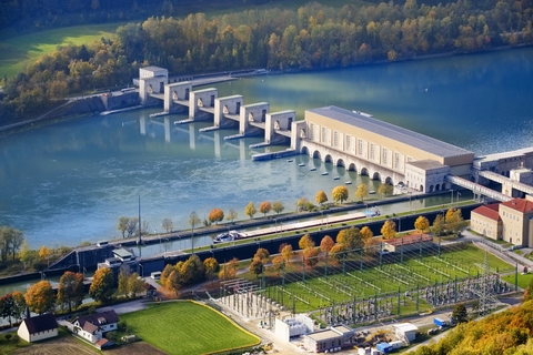 Germany, Bavaria, Jochenstein hydro plant stock photo