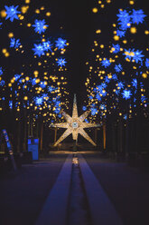 Germany, Berlin, Christmas decoration, Moravian star - ASCF00764