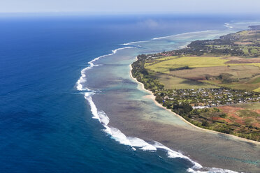 Mauritius, Südwestküste, Indischer Ozean, Luftaufnahme - FOF09723