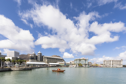 Mauritius, Port Louis, Caudan Hafenviertel, lizenzfreies Stockfoto