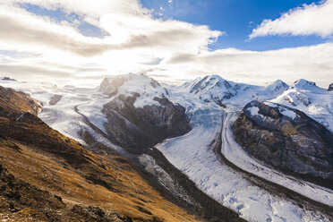 Schweiz, Wallis, Zermatt, Monte Rosa, Monte Rosa-Massiv, Monte Rosa-Gletscher, Grenzgletscher, Gornergletscher - WDF04338