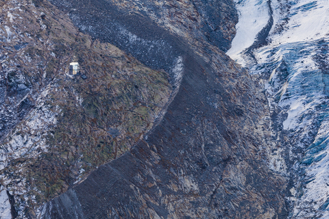Schweiz, Wallis, Zermatt, Monte Rosa, Monte-Rosa-Massiv, Gornergletscher, Monte-Rosa-Hütte, lizenzfreies Stockfoto