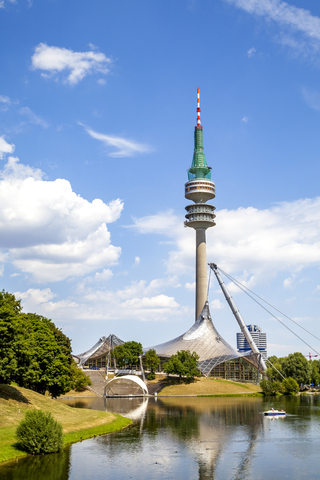 Germany, Bavaria, Munich, Olympic Park stock photo