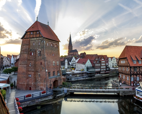 Germany, Lower Saxony, Lueneburg, Old town, stock photo