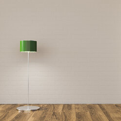 Floor lamp in sparse room, 3d rendering - UWF01335