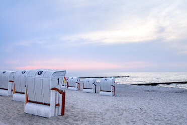 Germany, Mecklenburg-Western Pomerania, Baltic sea seaside resort Kuehlungsborn in the morning - PUF01213