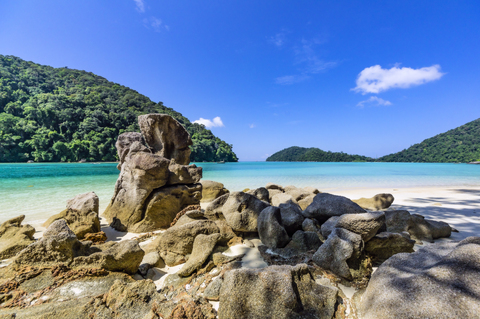 Thailand, Andamanisches Meer, Insel Phang Nga, lizenzfreies Stockfoto